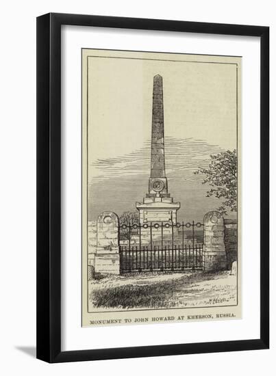 Monument to John Howard at Kherson, Russia-null-Framed Giclee Print