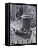 Monument to John Milton and Part of St Giles Without Cripplegate after Bomb Damage, C1940-null-Framed Stretched Canvas