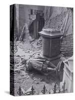 Monument to John Milton and Part of St Giles Without Cripplegate after Bomb Damage, C1940-null-Stretched Canvas