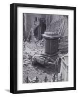 Monument to John Milton and Part of St Giles Without Cripplegate after Bomb Damage, C1940-null-Framed Photographic Print