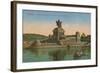 Monument to Kaiser Wilhelm I, Koblenz. Postcard Sent in 1913-German photographer-Framed Giclee Print