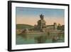 Monument to Kaiser Wilhelm I, Koblenz. Postcard Sent in 1913-German photographer-Framed Giclee Print