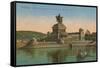 Monument to Kaiser Wilhelm I, Koblenz. Postcard Sent in 1913-German photographer-Framed Stretched Canvas