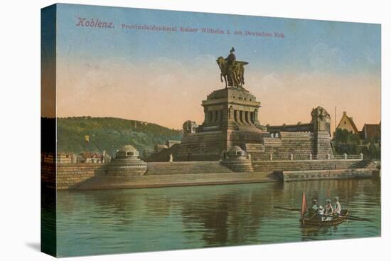 Monument to Kaiser Wilhelm I, Koblenz. Postcard Sent in 1913-German photographer-Stretched Canvas