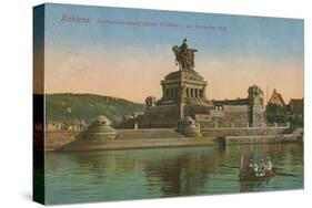 Monument to Kaiser Wilhelm I, Koblenz. Postcard Sent in 1913-German photographer-Stretched Canvas