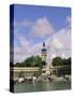 Monument to King Alfonso XII in El Retiro Park, Madrid, Spain, Europe-Sergio Pitamitz-Stretched Canvas