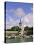 Monument to King Alfonso XII in El Retiro Park, Madrid, Spain, Europe-Sergio Pitamitz-Stretched Canvas