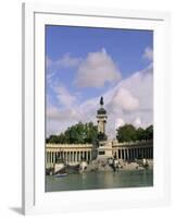 Monument to King Alfonso XII in El Retiro Park, Madrid, Spain, Europe-Sergio Pitamitz-Framed Photographic Print