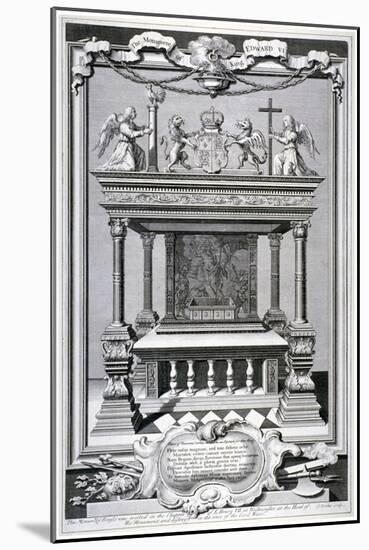 Monument to King Edward VI, Chapel of Henry VII, Westminster Abbey, London, C1740-George Vertue-Mounted Giclee Print