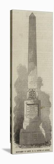 Monument to Lieutenant H E Baines at Quebec-null-Stretched Canvas