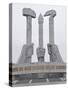 Monument to Party Foundation, Pyongyang, North Korea, Asia-Michael Runkel-Stretched Canvas