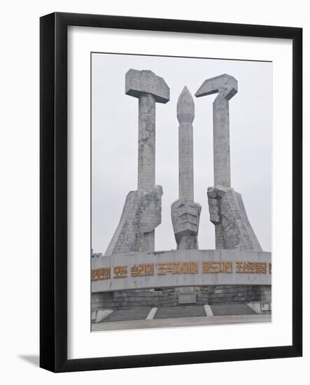 Monument to Party Foundation, Pyongyang, North Korea, Asia-Michael Runkel-Framed Photographic Print