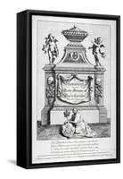 Monument to Queen Caroline, Consort of George II, Westminster Abbey, London, 1737-George Bickham-Framed Stretched Canvas