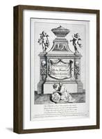 Monument to Queen Caroline, Consort of George II, Westminster Abbey, London, 1737-George Bickham-Framed Giclee Print