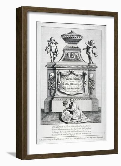 Monument to Queen Caroline, Consort of George II, Westminster Abbey, London, 1737-George Bickham-Framed Giclee Print