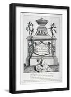 Monument to Queen Caroline, Consort of George II, Westminster Abbey, London, 1737-George Bickham-Framed Giclee Print