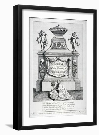 Monument to Queen Caroline, Consort of George II, Westminster Abbey, London, 1737-George Bickham-Framed Giclee Print