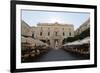 Monument to Queen Victoria and an Outdoor Cafe in Republic Square-Eleanor Scriven-Framed Photographic Print