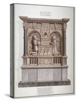 Monument to Richard Allington in Rolls Chapel, Chancery Lane, City of London, 1800-Frederick Nash-Stretched Canvas