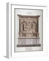 Monument to Richard Allington in Rolls Chapel, Chancery Lane, City of London, 1800-Frederick Nash-Framed Giclee Print