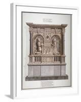 Monument to Richard Allington in Rolls Chapel, Chancery Lane, City of London, 1800-Frederick Nash-Framed Giclee Print