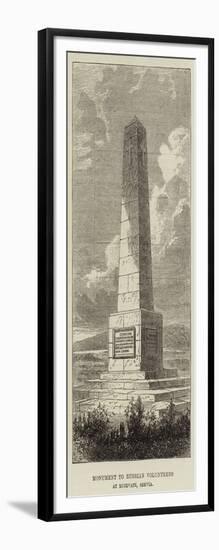 Monument to Russian Volunteers at Rujevatz, Servia-null-Framed Giclee Print