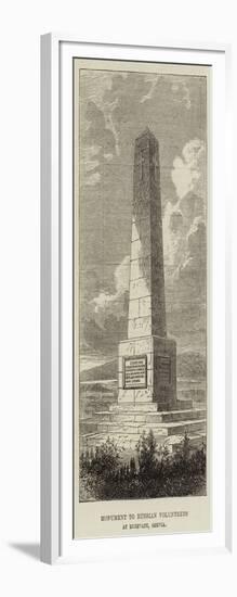 Monument to Russian Volunteers at Rujevatz, Servia-null-Framed Giclee Print