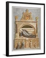 Monument to Sir Edward Bruce in Rolls Chapel, Chancery Lane, City of London, 1794-null-Framed Giclee Print