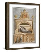 Monument to Sir Edward Bruce in Rolls Chapel, Chancery Lane, City of London, 1794-null-Framed Giclee Print