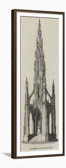Monument to Sir Walter Scott-null-Framed Giclee Print