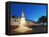 Monument to Tadeusz Kosciuszko, Rynek Town Square, Rzeszow, Poland, Europe-Christian Kober-Framed Stretched Canvas