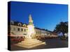 Monument to Tadeusz Kosciuszko, Rynek Town Square, Rzeszow, Poland, Europe-Christian Kober-Stretched Canvas