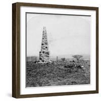 Monument to the 27th Inniskillings, Hart's Hill, Near Colenso, Natal, South Africa, Boer War, 1901-Underwood & Underwood-Framed Giclee Print