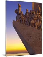 Monument to the Discoveries at Dusk, Belem, Lisbon, Portugal, Europe-Stuart Black-Mounted Photographic Print