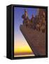 Monument to the Discoveries at Dusk, Belem, Lisbon, Portugal, Europe-Stuart Black-Framed Stretched Canvas