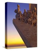 Monument to the Discoveries at Dusk, Belem, Lisbon, Portugal, Europe-Stuart Black-Stretched Canvas