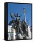 Monument to the Founders of Kiev, Independence Square, Kiev, Ukraine, Europe-Graham Lawrence-Framed Stretched Canvas