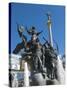 Monument to the Founders of Kiev, Independence Square, Kiev, Ukraine, Europe-Graham Lawrence-Stretched Canvas