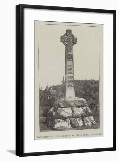 Monument to the Gordon Highlanders, Aberdeen-null-Framed Giclee Print