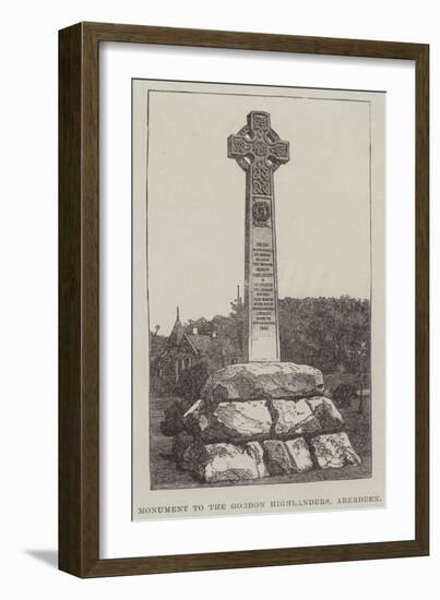 Monument to the Gordon Highlanders, Aberdeen-null-Framed Giclee Print