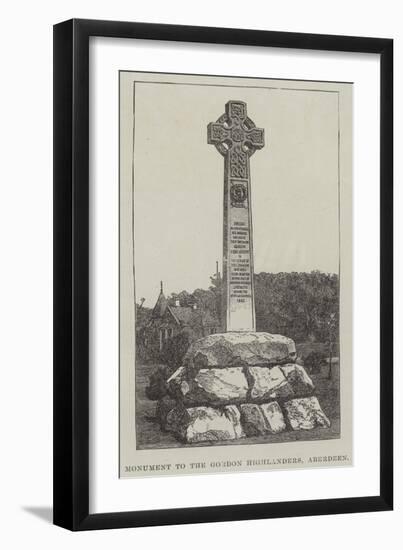 Monument to the Gordon Highlanders, Aberdeen-null-Framed Giclee Print