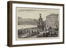 Monument to the Late Duke of Brunswick, Recently Erected at Geneva-Warry-Framed Giclee Print