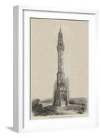 Monument to the Late Earl of Ellesmere to Be Raised at Worsley-null-Framed Giclee Print