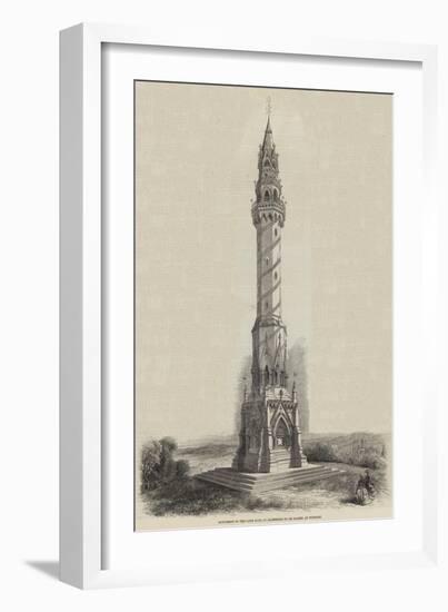 Monument to the Late Earl of Ellesmere to Be Raised at Worsley-null-Framed Giclee Print