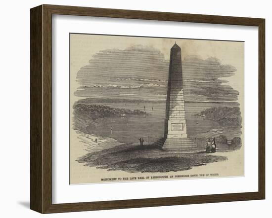 Monument to the Late Earl of Yarborough on Bembridge Down, Isle of Wight-null-Framed Giclee Print