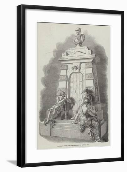 Monument to the Late Lord Holland, by E Baily, Ra-null-Framed Giclee Print