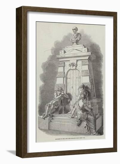 Monument to the Late Lord Holland, by E Baily, Ra-null-Framed Giclee Print