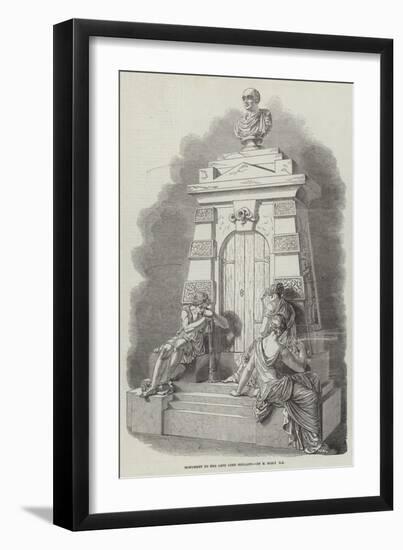 Monument to the Late Lord Holland, by E Baily, Ra-null-Framed Giclee Print