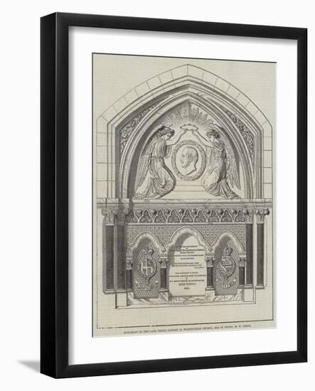 Monument to the Late Prince Consort in Whippingham Church, Isle of Wight, by W Theed-null-Framed Giclee Print