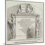 Monument to the Late Reverend Dr Butler, in Harrow Church-null-Mounted Giclee Print